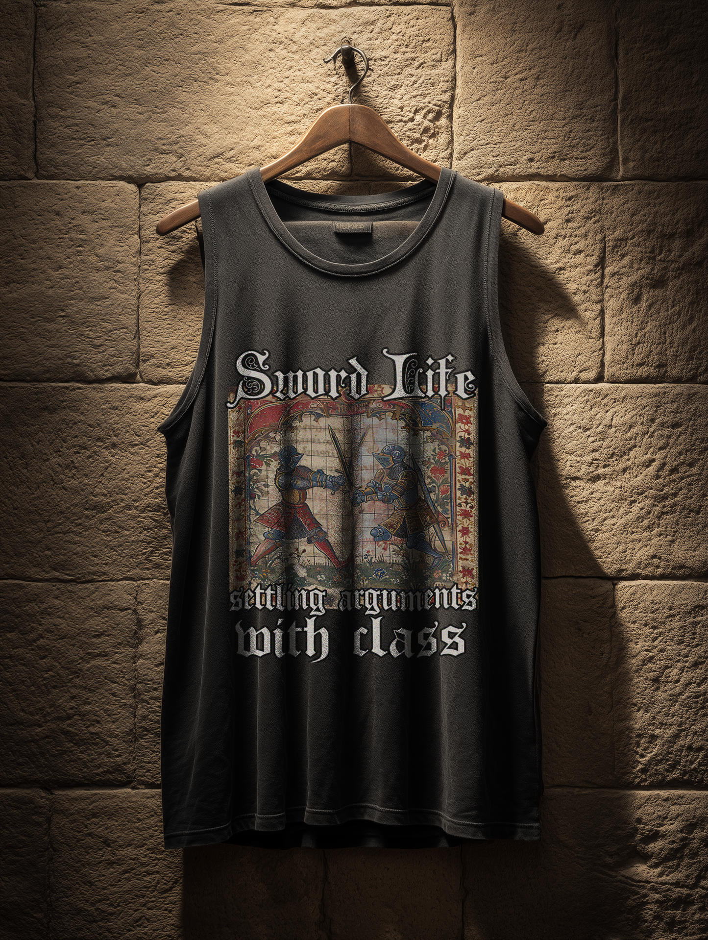 Sword Life – Settling Arguments with Class | Herren Bio Tank Top