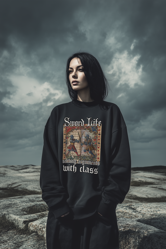 Sword Life | Damen Bio Oversized Sweatshirt | Stundenbuch Frauen Oversized Pullover
