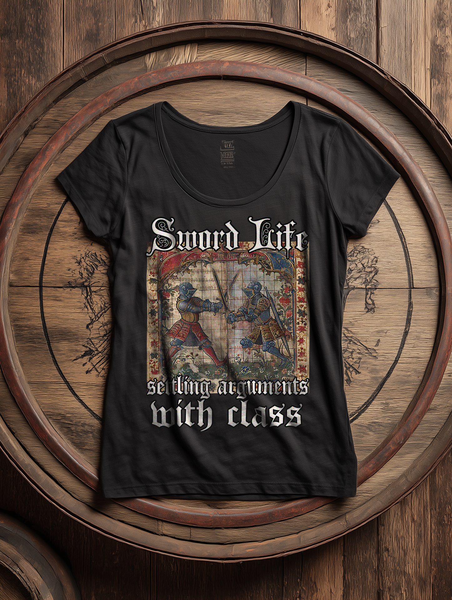 Sword Life Damen HEMA Buhurt Shirt -Frauen Bio Lightweight T-Shirt