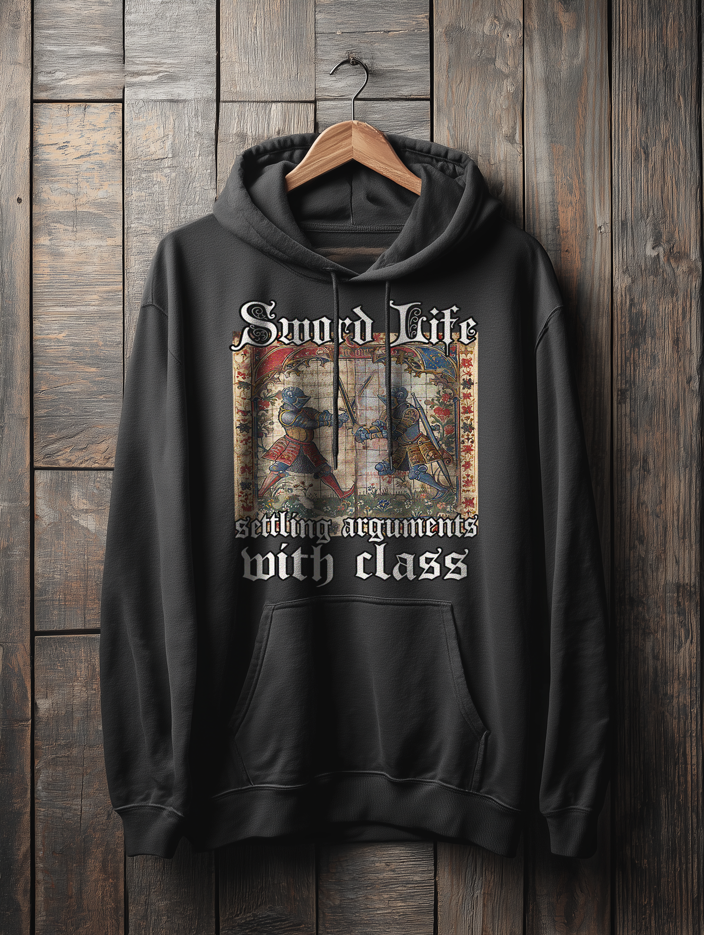 Sword Life – Settling Arguments with Class – Buhurt Damen Hoodie