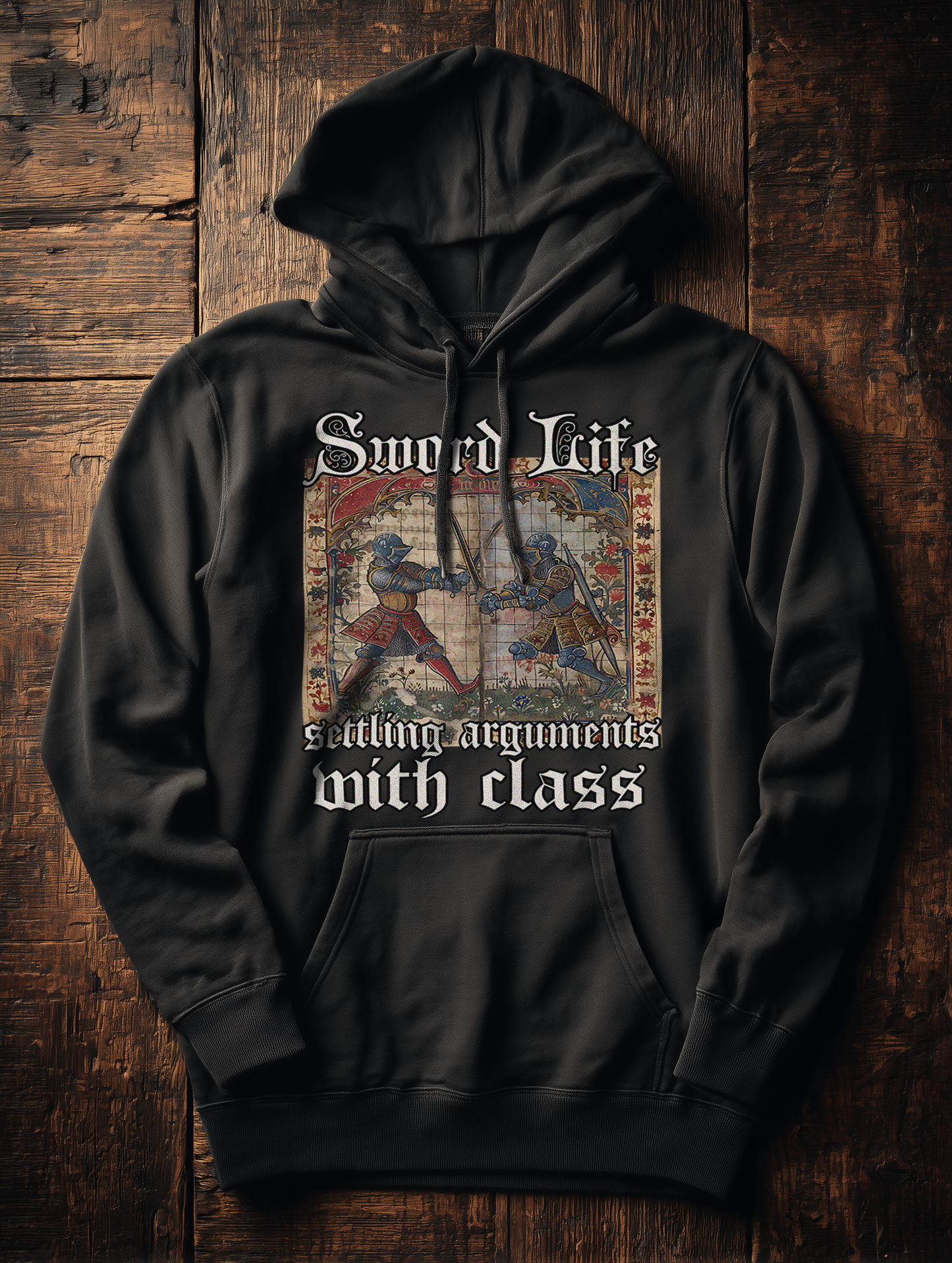 Sword Life – Settling Arguments with Class – Buhurt Damen Hoodie