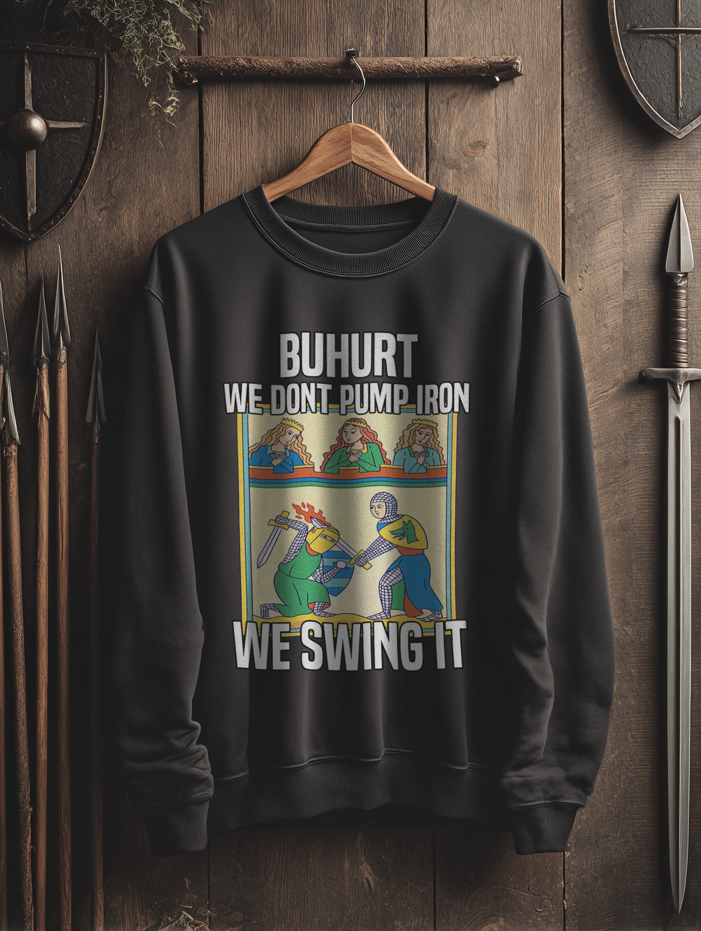 Buhurt Herren Sweatshirt | We Swing It | Bouhourt Männer Pullover