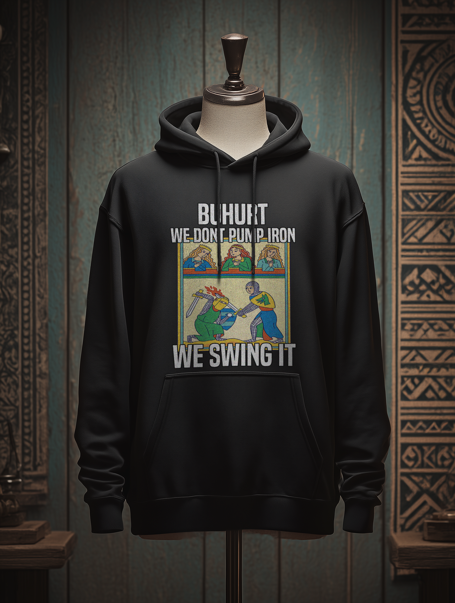 Bouhourt Herren Hoodie | We Swing It | Buhurt Herren Pullover