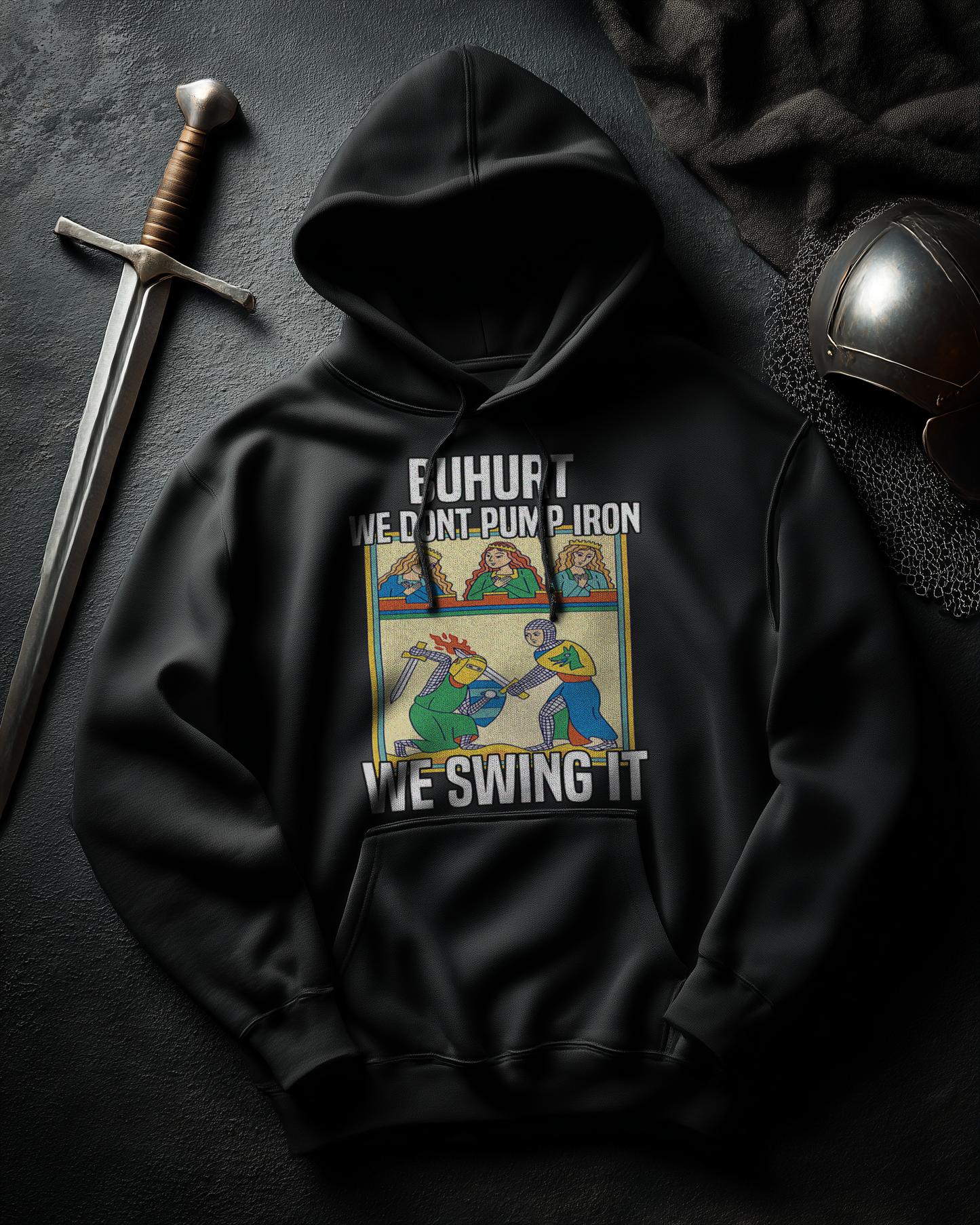 Bouhourt Herren Hoodie | We Swing It | Buhurt Herren Pullover