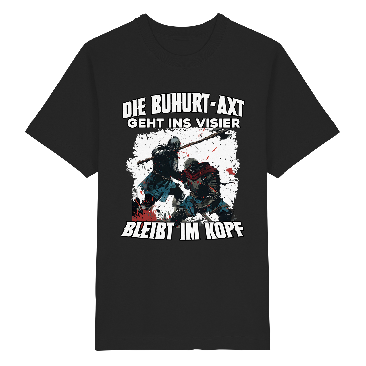 Buhurt Axt Shirt 240g Oversize Herren T-Shirt Bio Baumwolle
