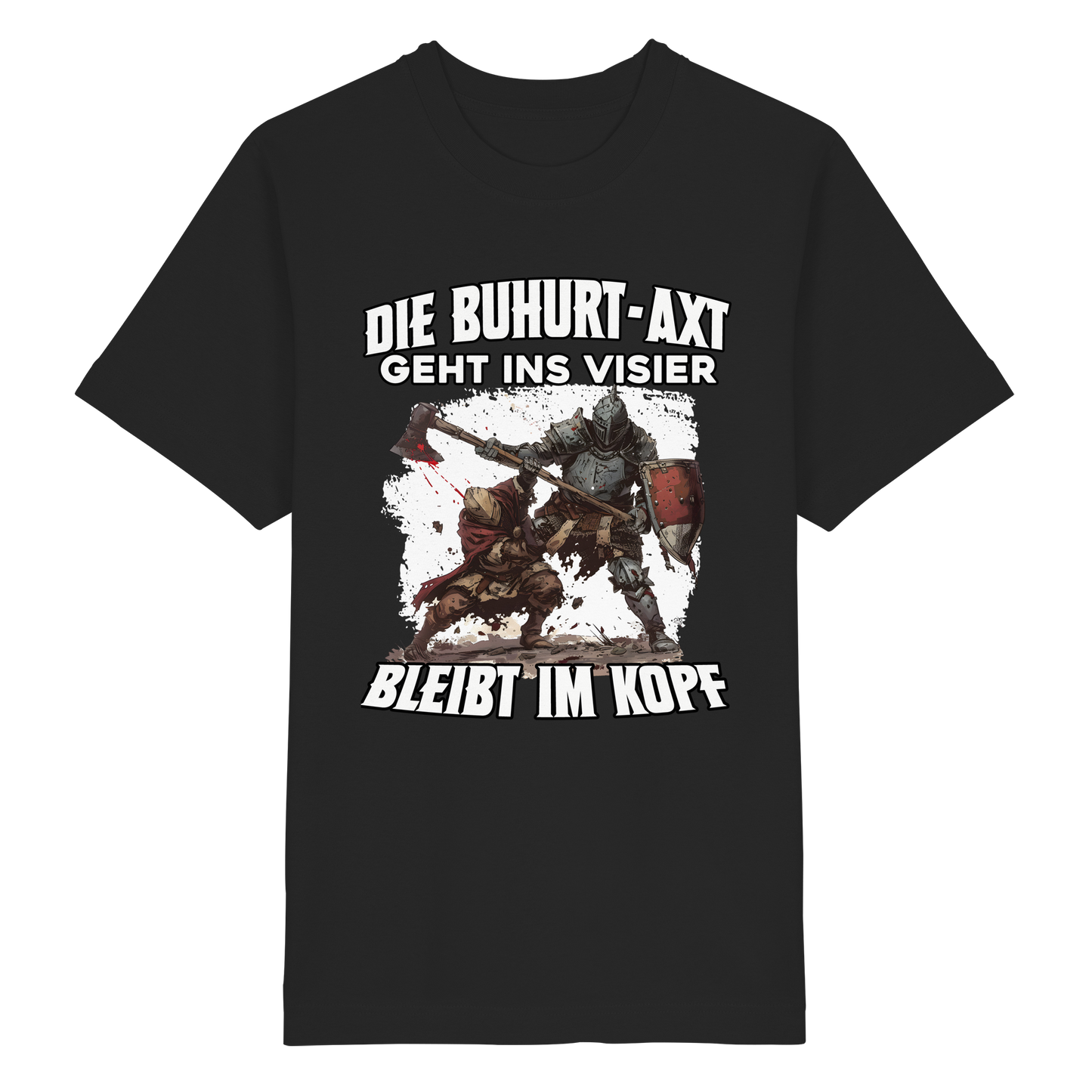 Buhurt Axt Shirt 240g Oversize Herren Vollkontakt Oversized Herren Bio T-Shirt