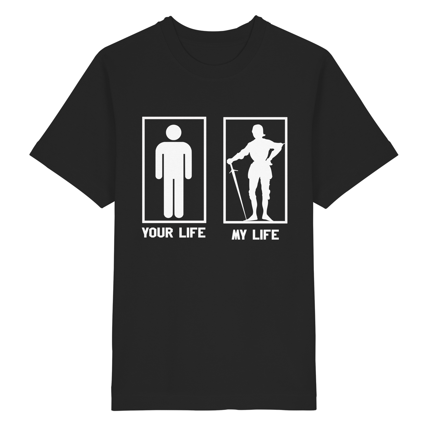 Buhurt Your Life My Life Shirt 240g Oversize Herren Bio T-Shirt