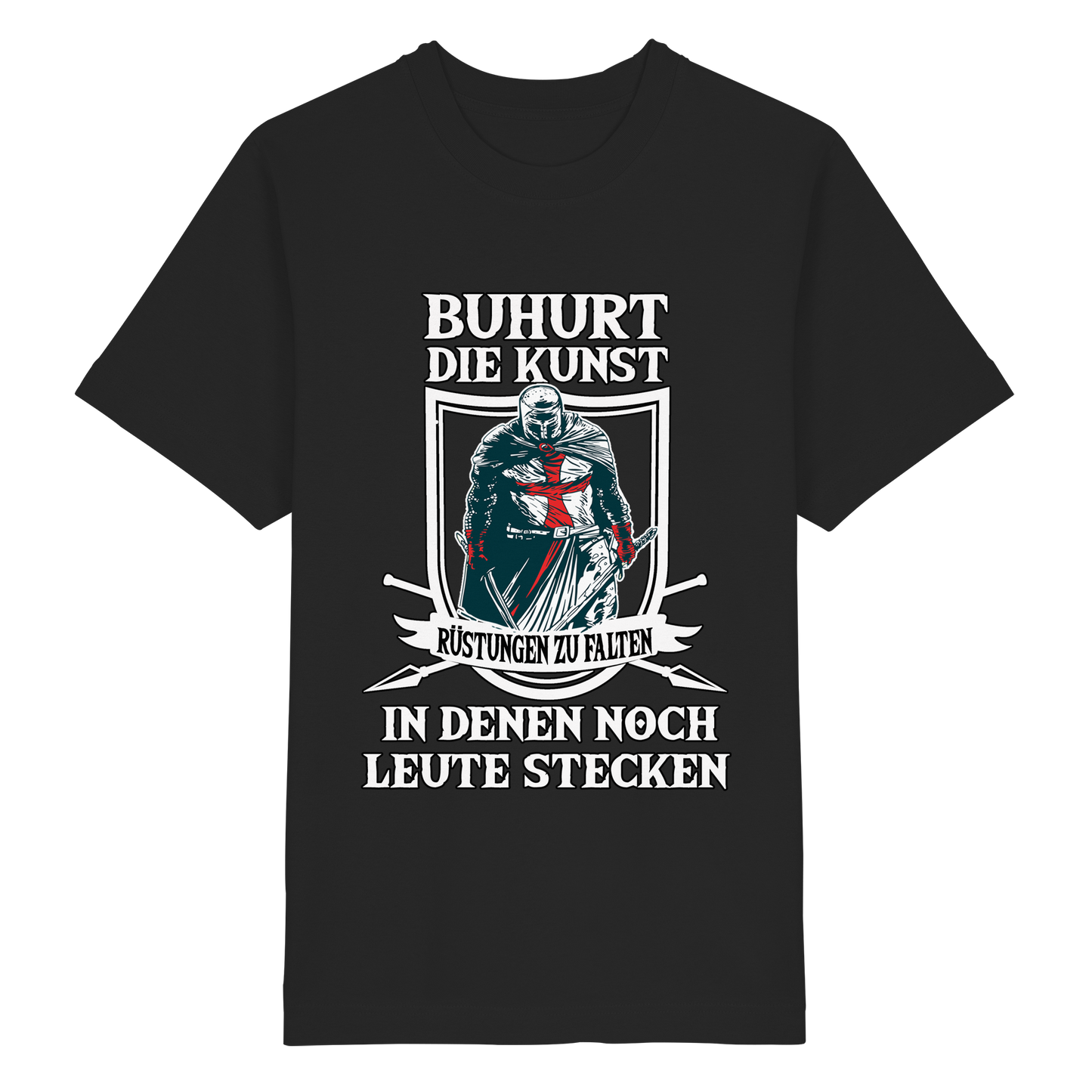 Buhurt Rüstungen falten Shirt 240g Oversize Herren T-Shirt