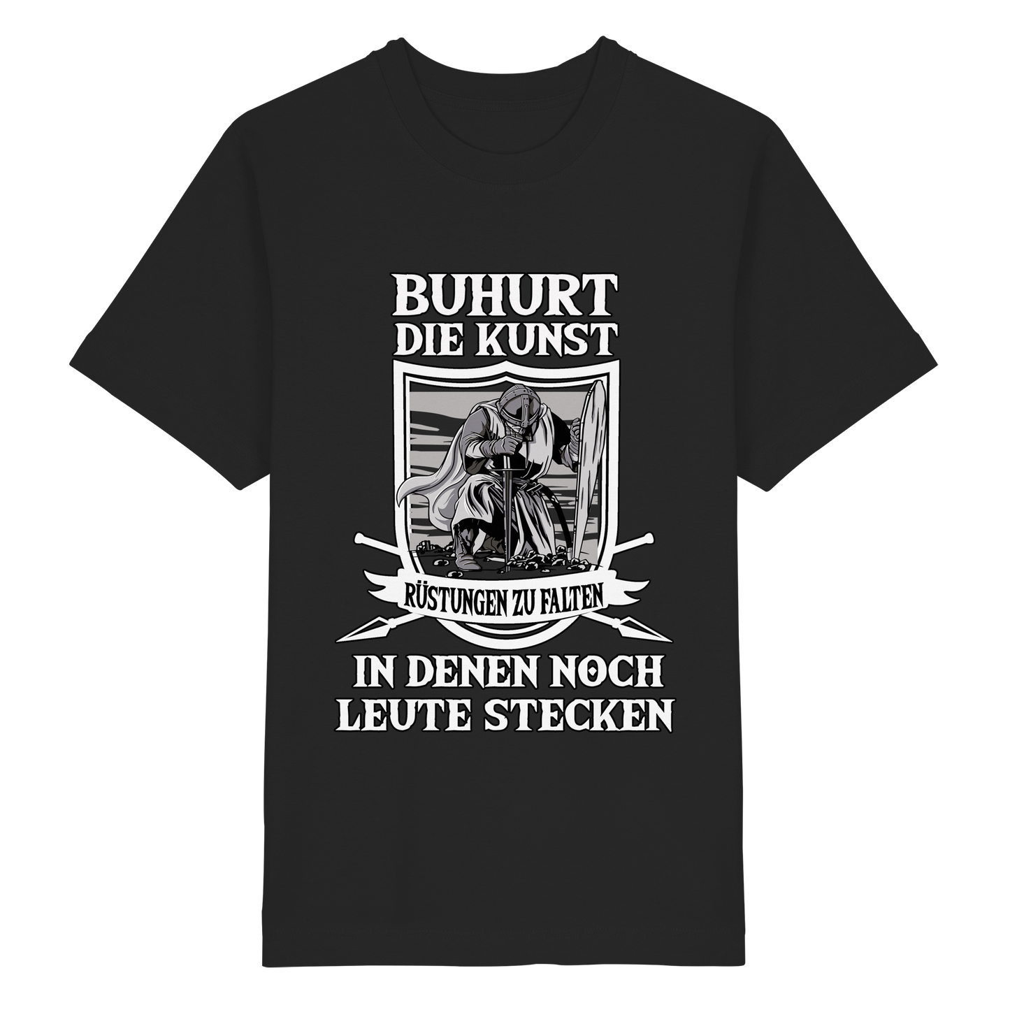 Buhurt Rüstungen falten Shirt 240g Oversize Herren Bio T-Shirt