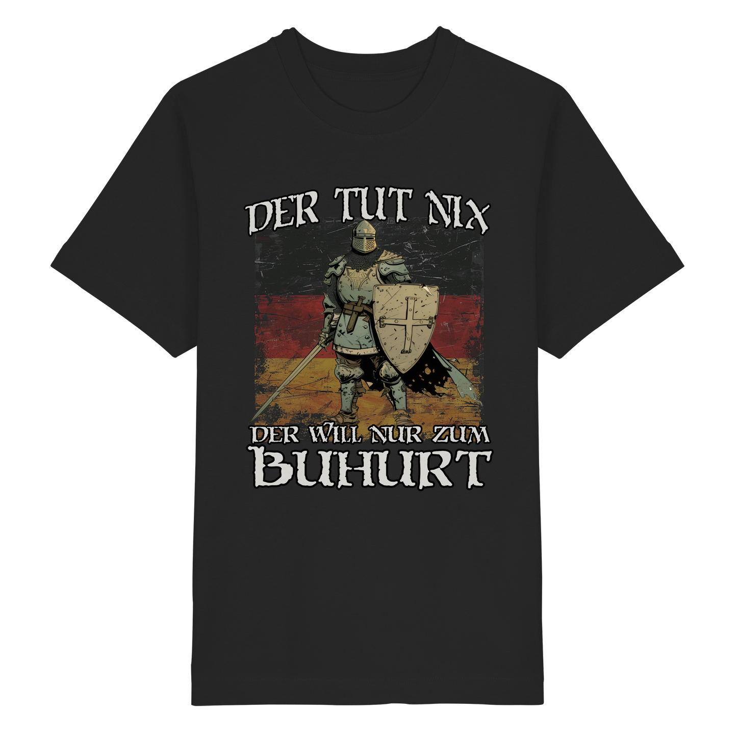 Der tut nix der will nur zum Buhurt Shirt 240g Bio Baumwolle Oversized T-Shirt