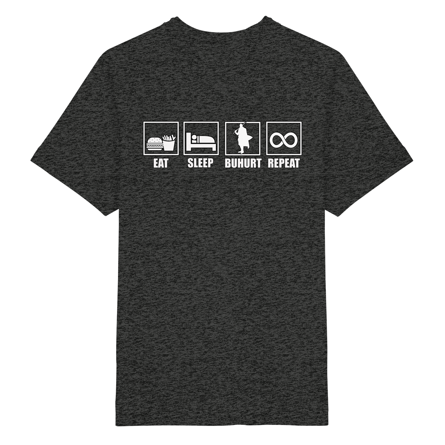 Eat Sleep Buhurt Repeat Shirt 240g Oversize Herren Bio T-Shirt
