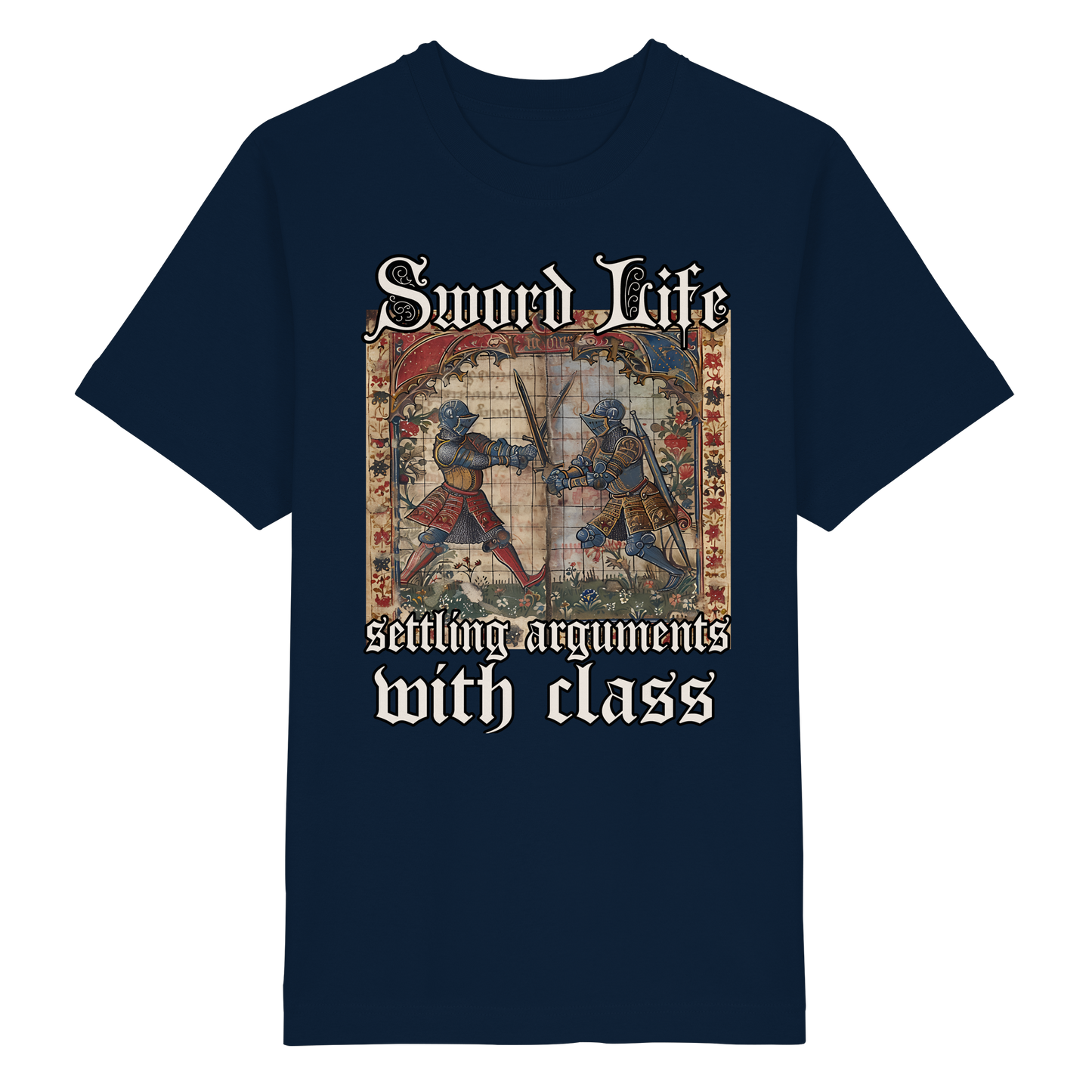 Sword Life Shirt Oversize 240g Mittelalter Buhurt Bio Baumwolle T-Shirt