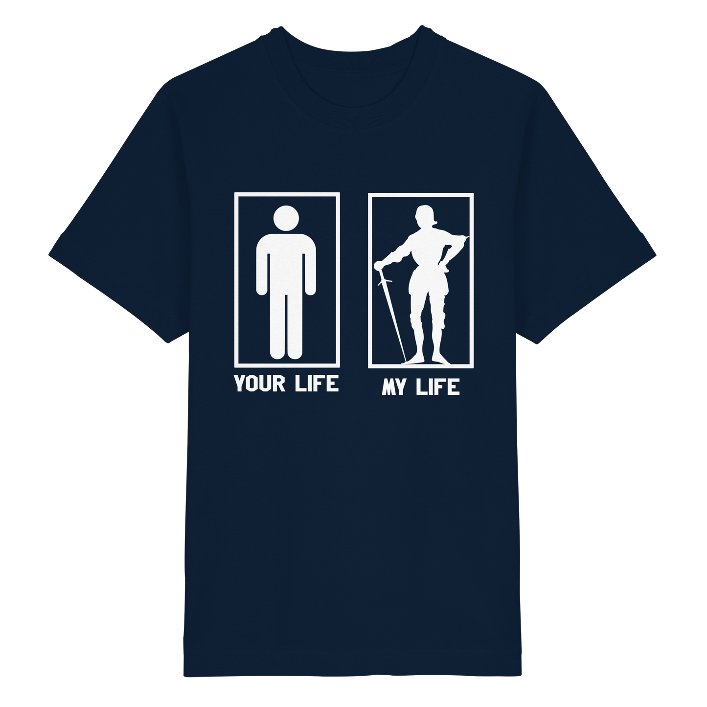 Buhurt Your Life My Life Shirt 240g Oversize Herren Bio T-Shirt