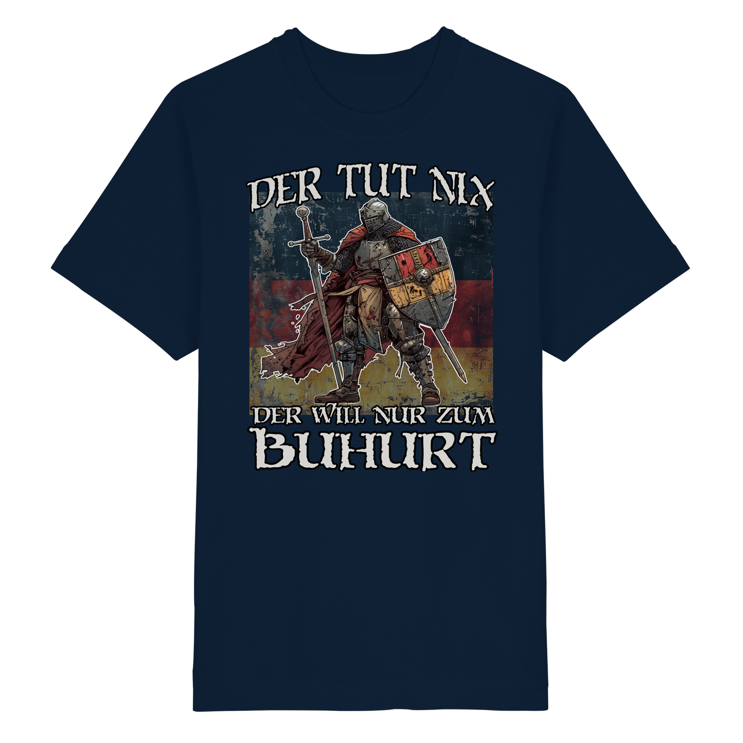 Der tut nix der will nur zum Buhurt Shirt 240g Oversize T-Shirt Bio Baumwolle