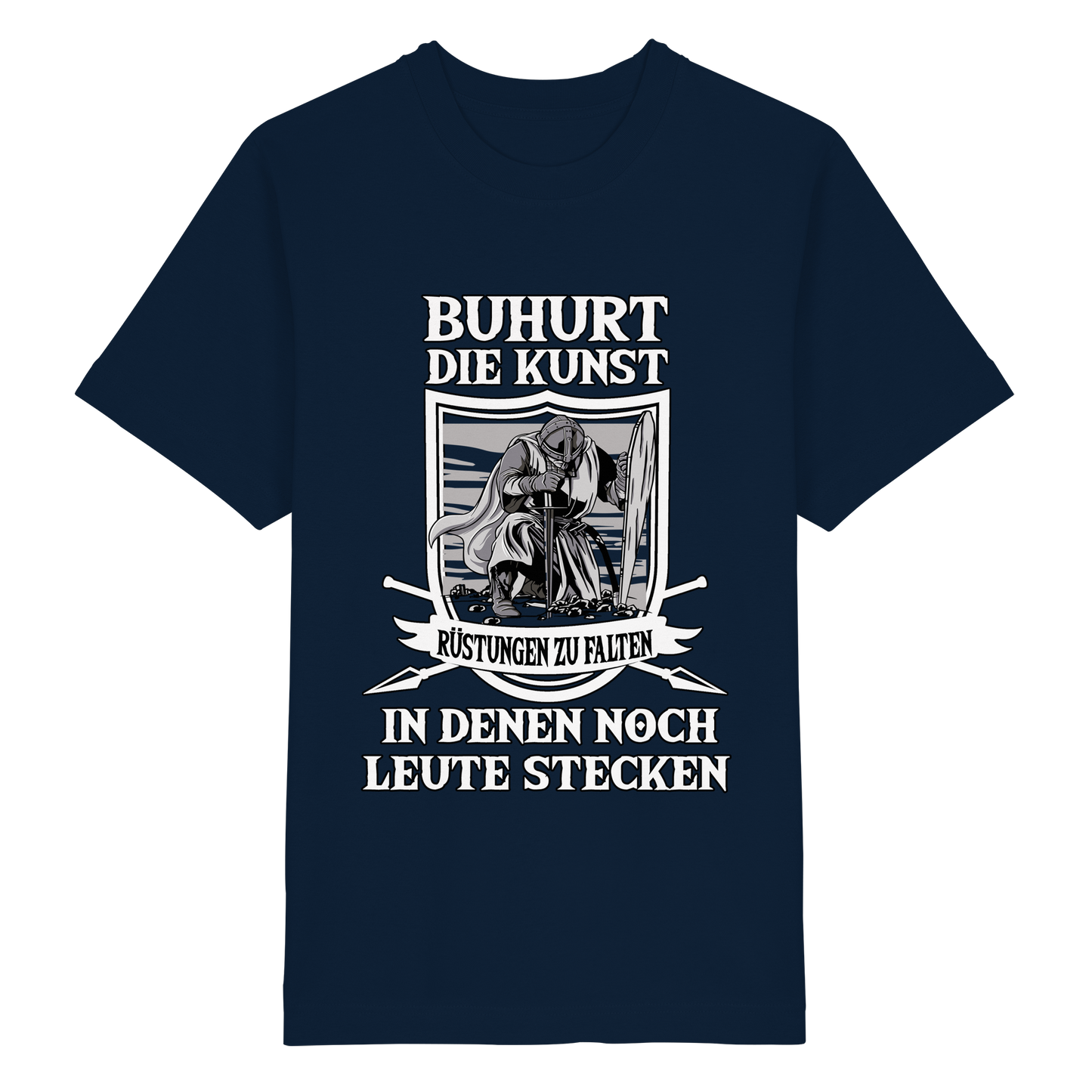 Buhurt Rüstungen falten Shirt 240g Oversize Herren Bio T-Shirt