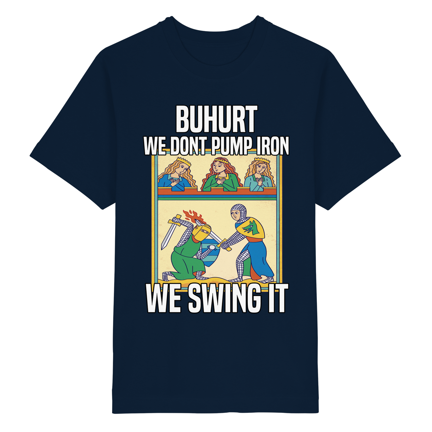 Buhurt We Don’t Pump Iron Shirt 240g Oversize Bio Baumwolle Oversized T-Shirt