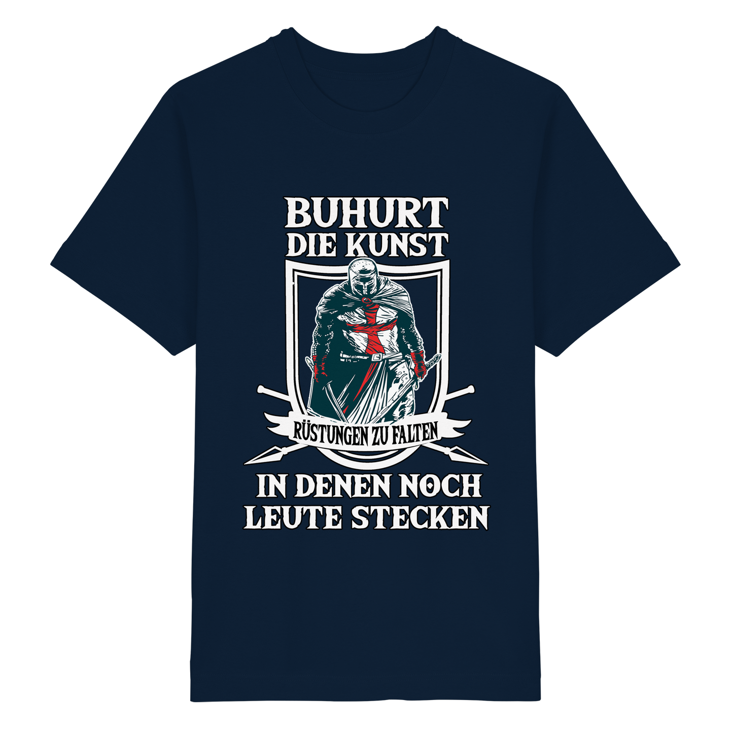 Buhurt Rüstungen falten Shirt 240g Oversize Herren T-Shirt
