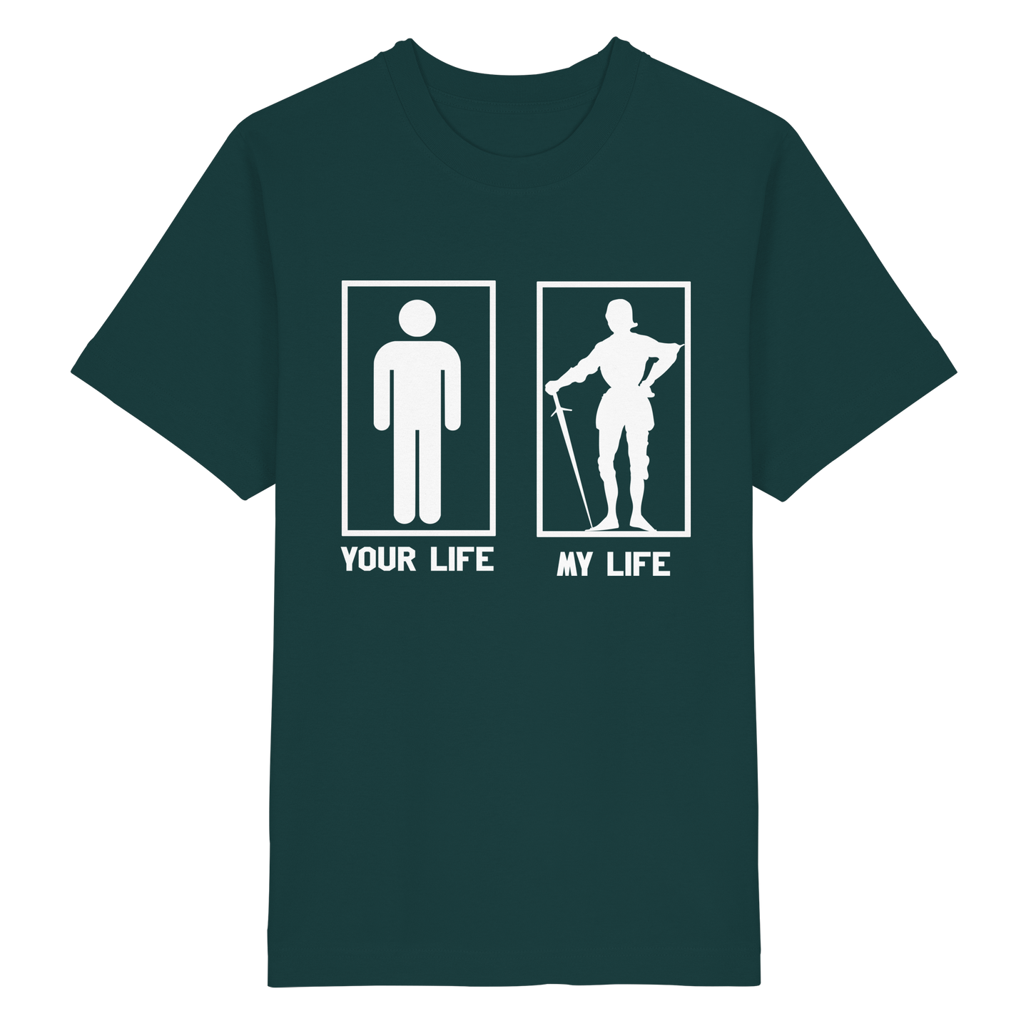 Buhurt Your Life My Life Shirt 240g Oversize Herren Bio T-Shirt