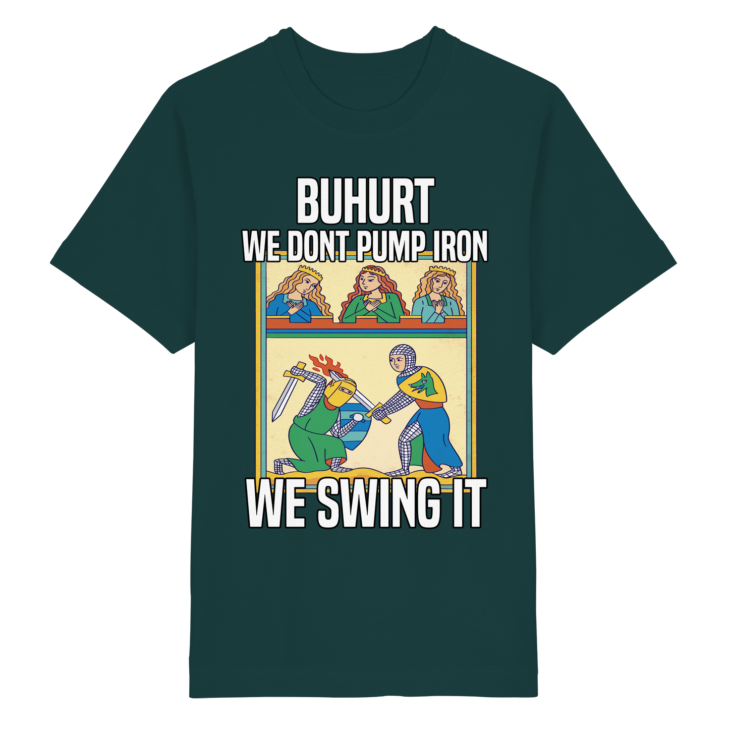 Buhurt We Don’t Pump Iron Shirt 240g Oversize Bio Baumwolle Oversized T-Shirt