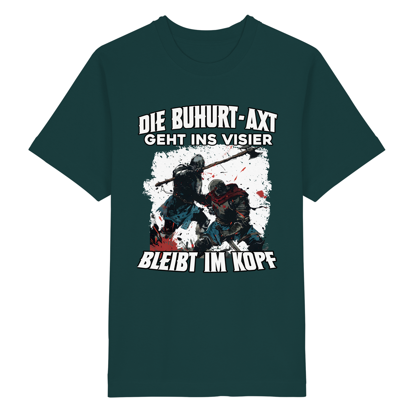 Buhurt Axt Shirt 240g Oversize Herren T-Shirt Bio Baumwolle