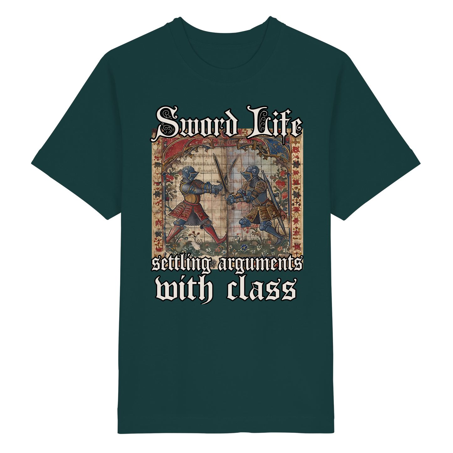 Sword Life Shirt Oversize 240g Mittelalter Buhurt Bio Baumwolle T-Shirt