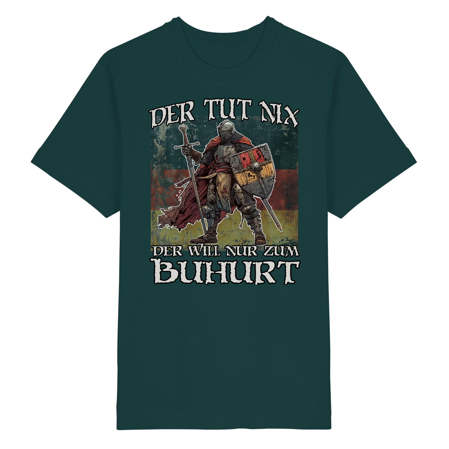 Der tut nix der will nur zum Buhurt Shirt 240g Oversize T-Shirt Bio Baumwolle