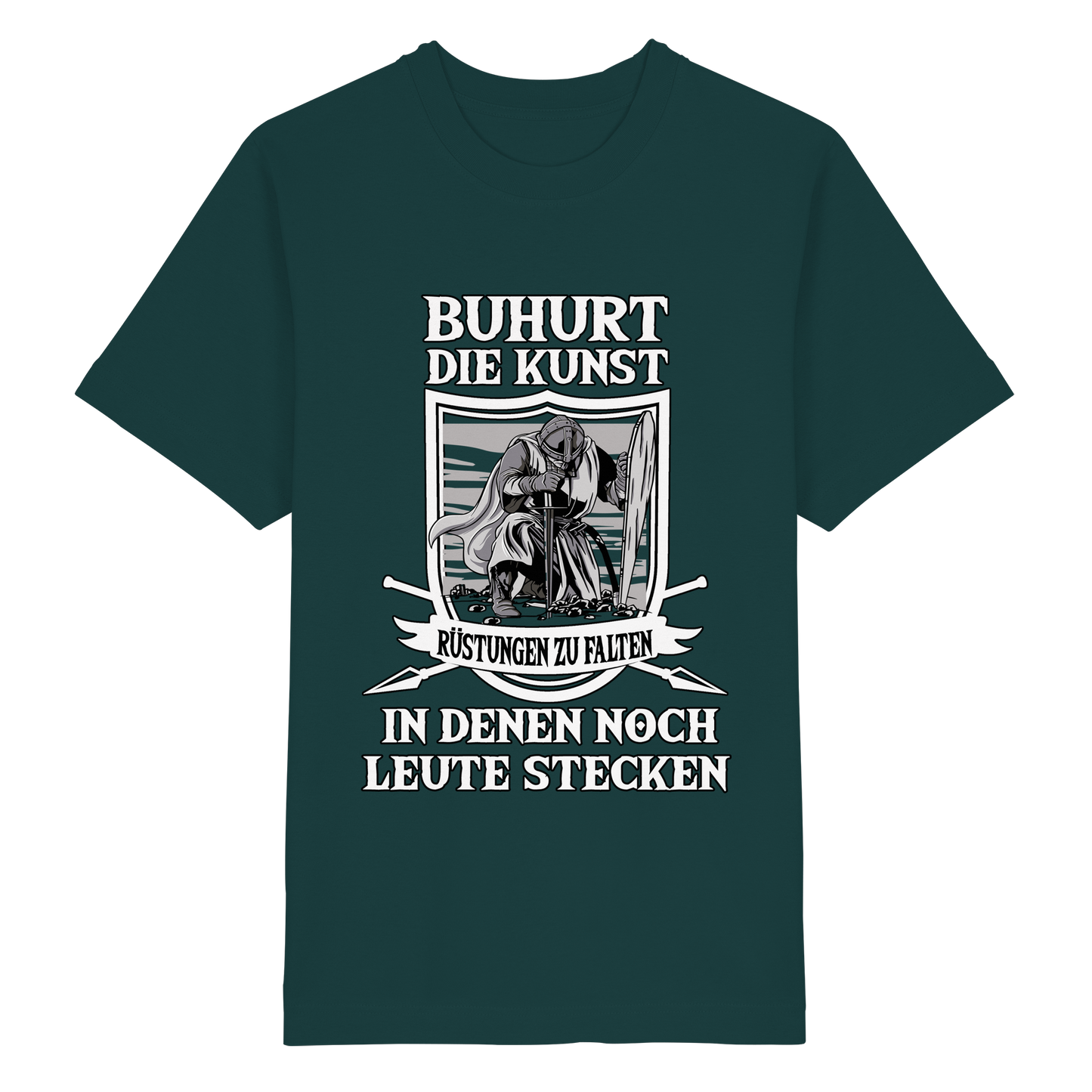 Buhurt Rüstungen falten Shirt 240g Oversize Herren Bio T-Shirt