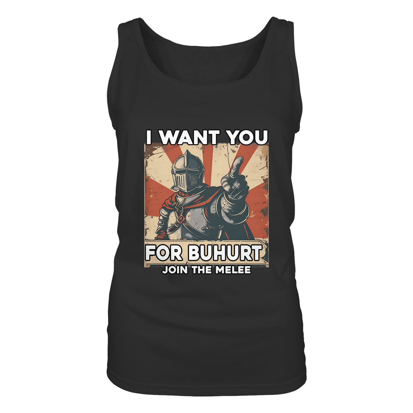I Want You For Buhurt Damen Tank Top-  Frauen Bio Tank-Top
