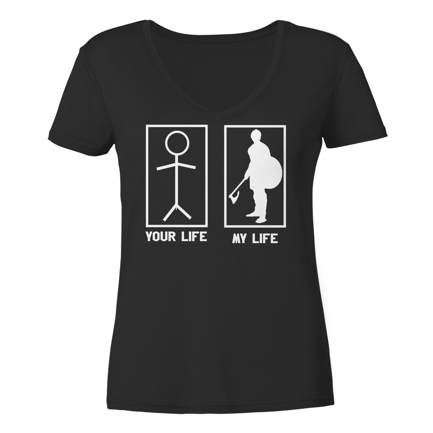 My Life | Damen Bio V-Neck T-Shirt
