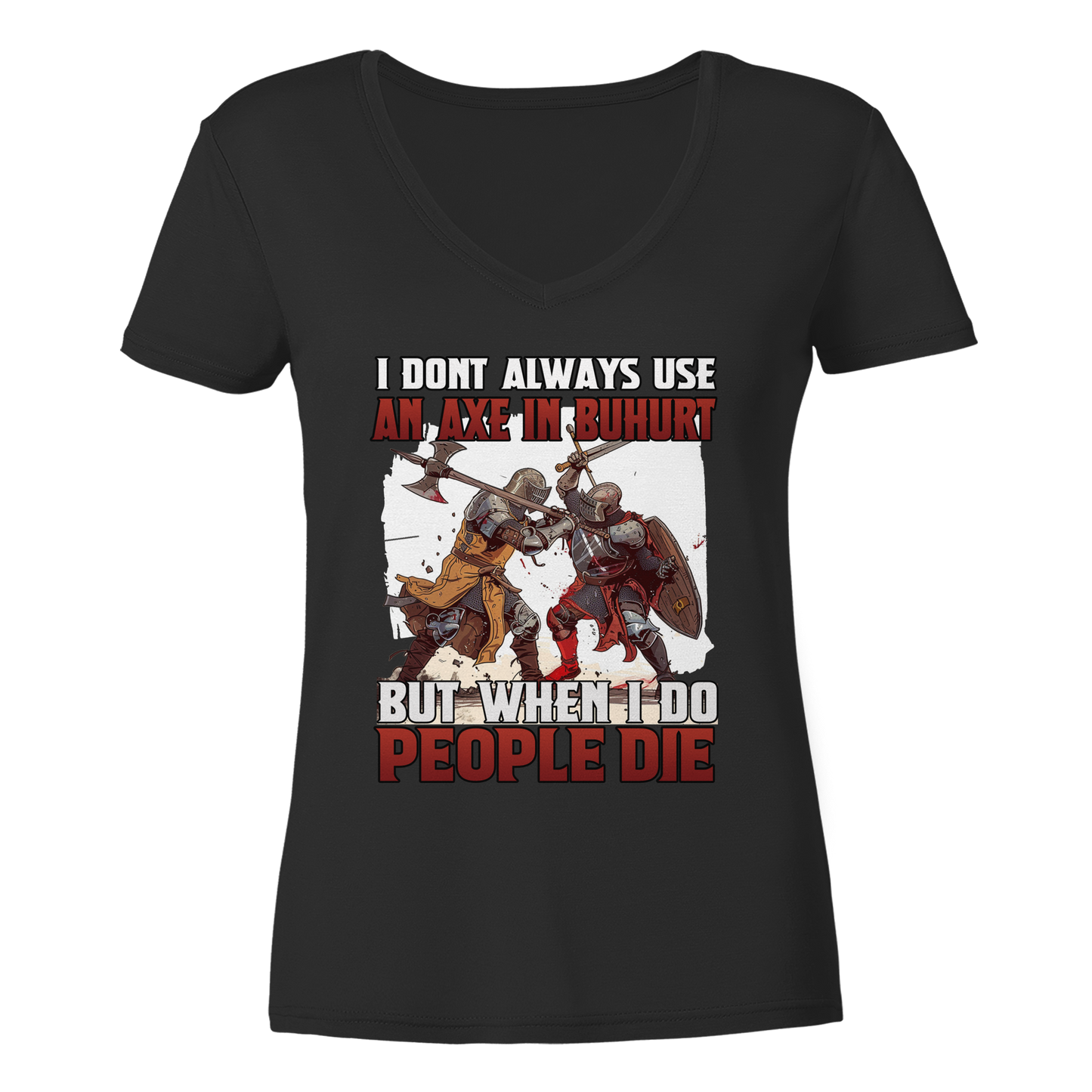 Buhurt Axe | Damen Bio V-Neck Shirt