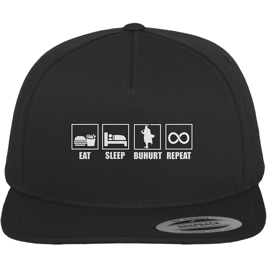 Eat Sleep Buhurt Repeat | Premium Snapback Cap