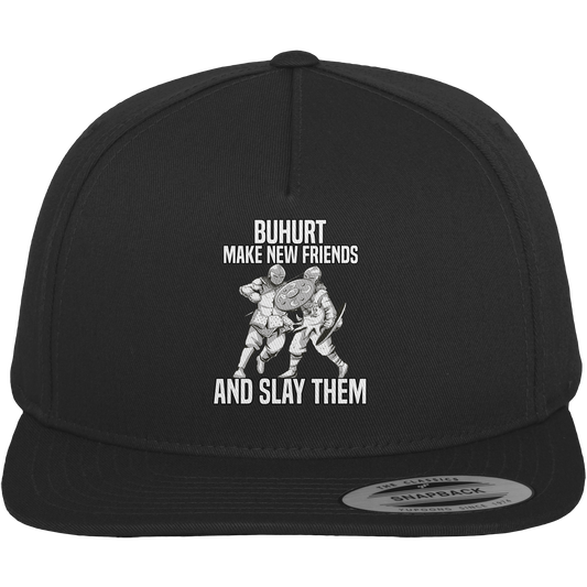 Make New Friends and Slay Them – Premium Snapback Cap