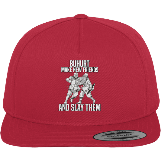 Make New Friends and Slay Them – Premium Snapback Cap