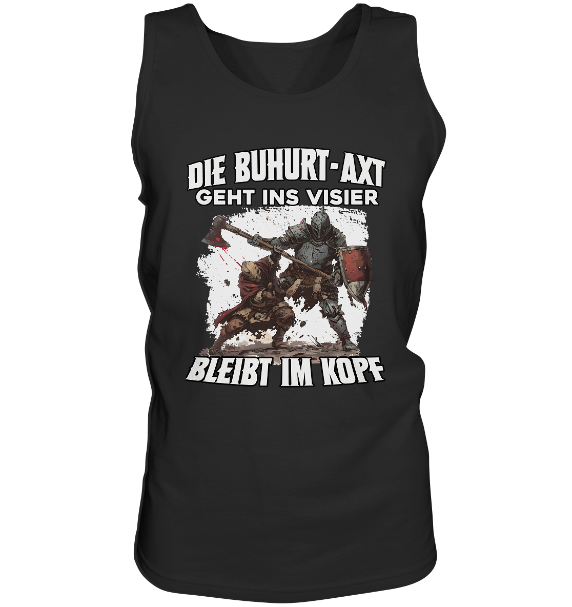 Die Buhurt-Axt geht ins Visier | bleibt im Kopf | Battlefield Impact Edition | Herren Bio Tank Top