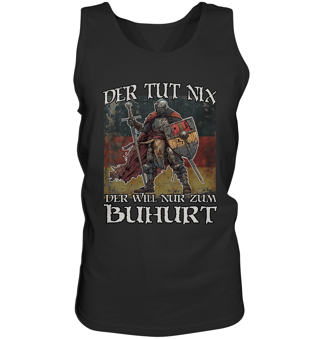 Der tut nix – der will nur zum Buhurt – Vintage Knight Edition – Herren Bio Tank Top