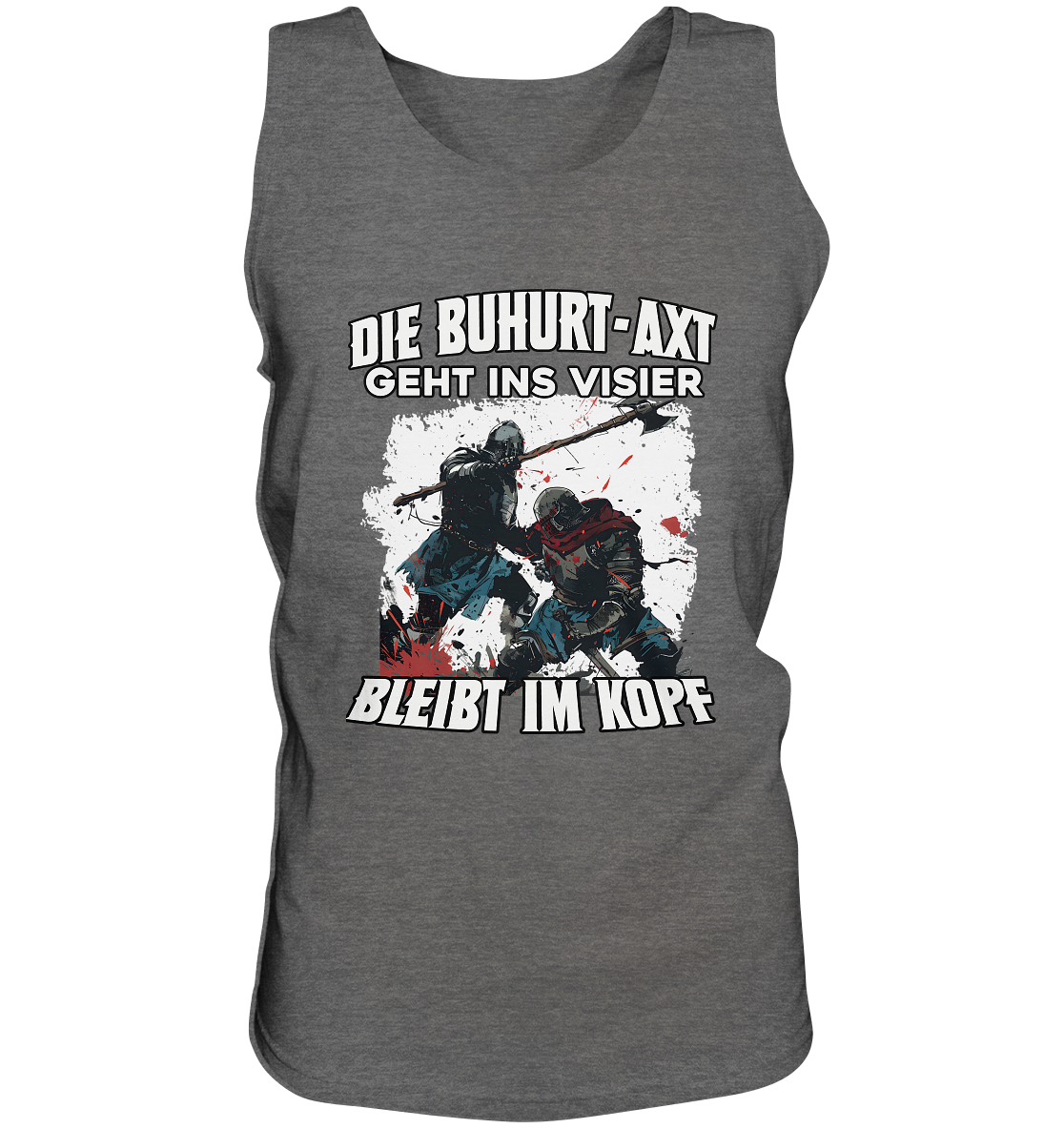 Buhurt Axt bleibt im Kopf – Herren Bio Tank Top