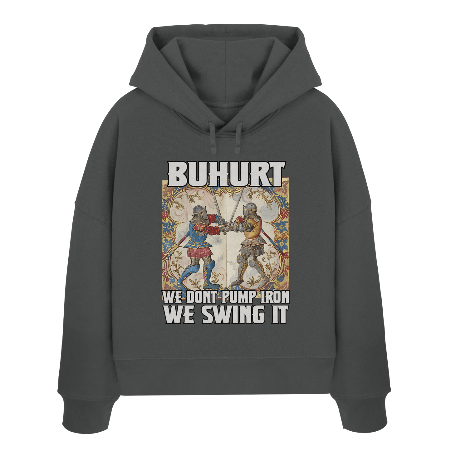 We don’t pump iron | Damen Bio Boxcut Hoodie