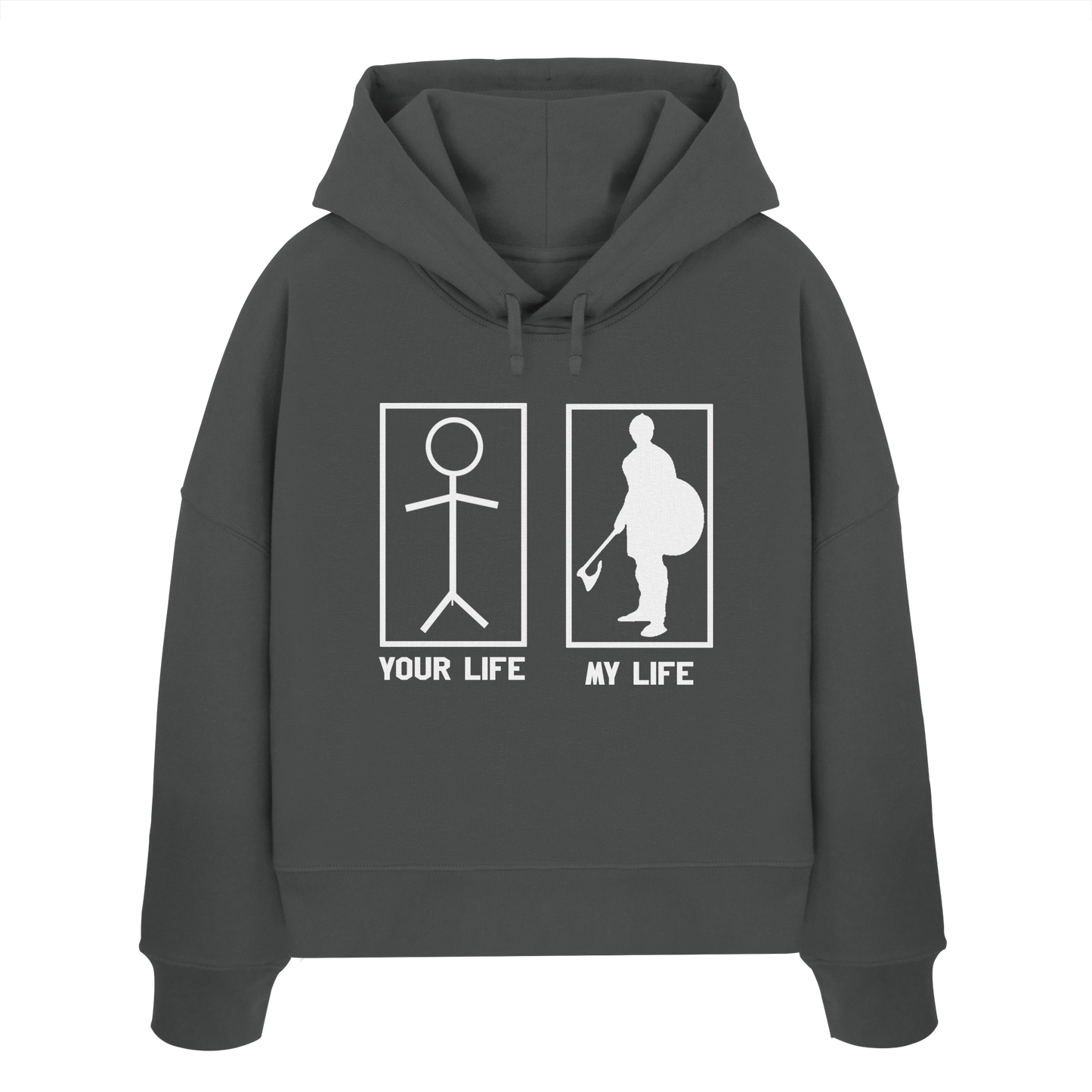 Your Life My Life Buhurt Damen Hoodie | Frauen Bio Boxcut Hoodie