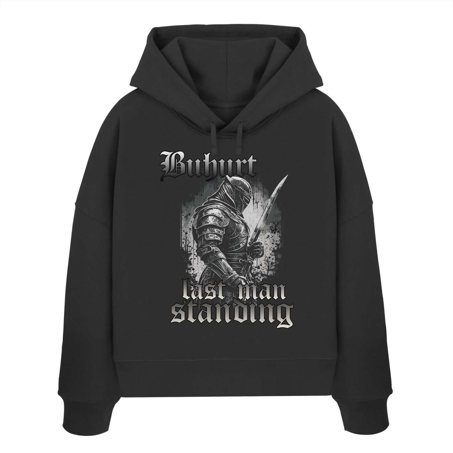 Buhurt Last Man Standing Damen Hoodie | Damen Bio Boxcut Hoodie