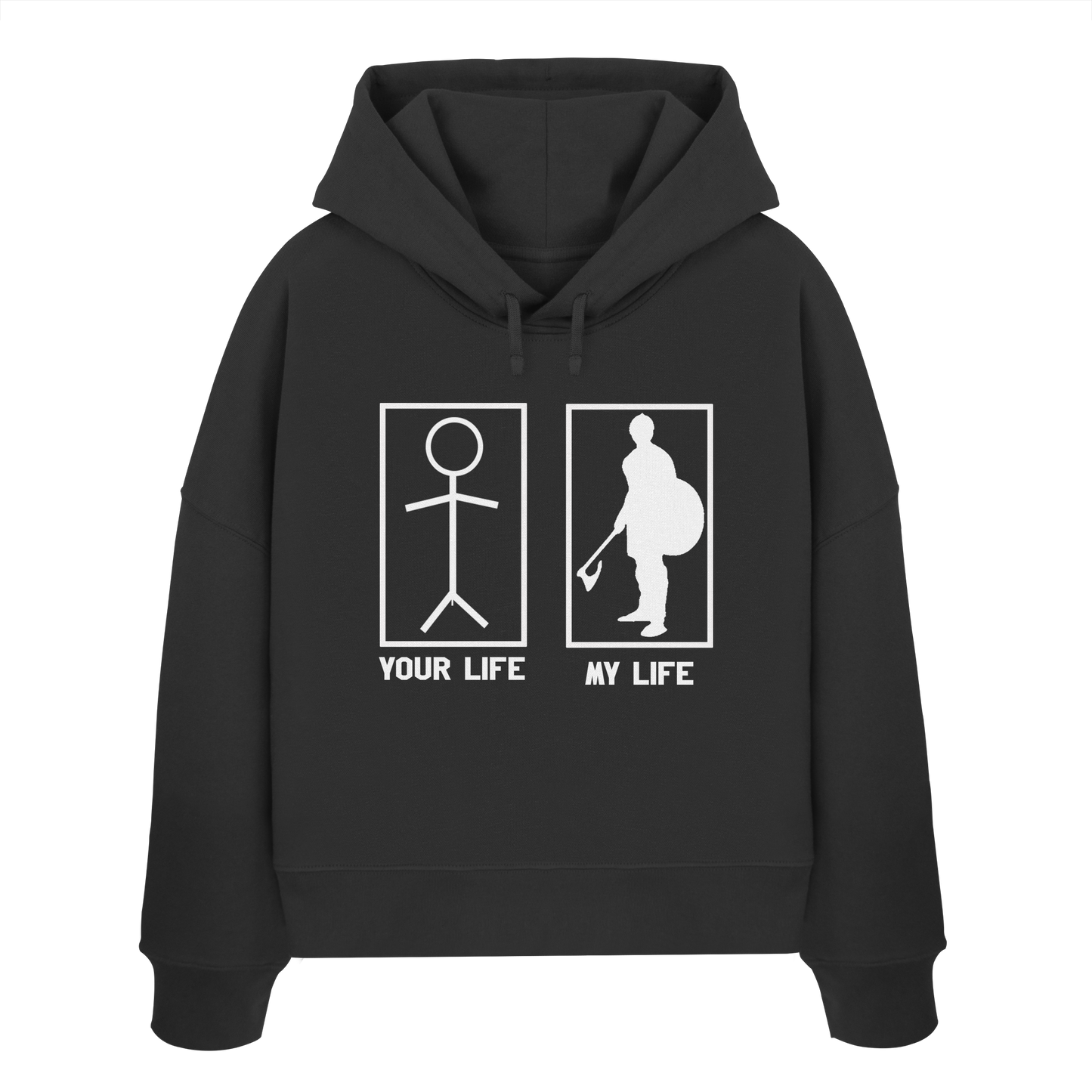 Your Life My Life Buhurt Damen Hoodie | Frauen Bio Boxcut Hoodie