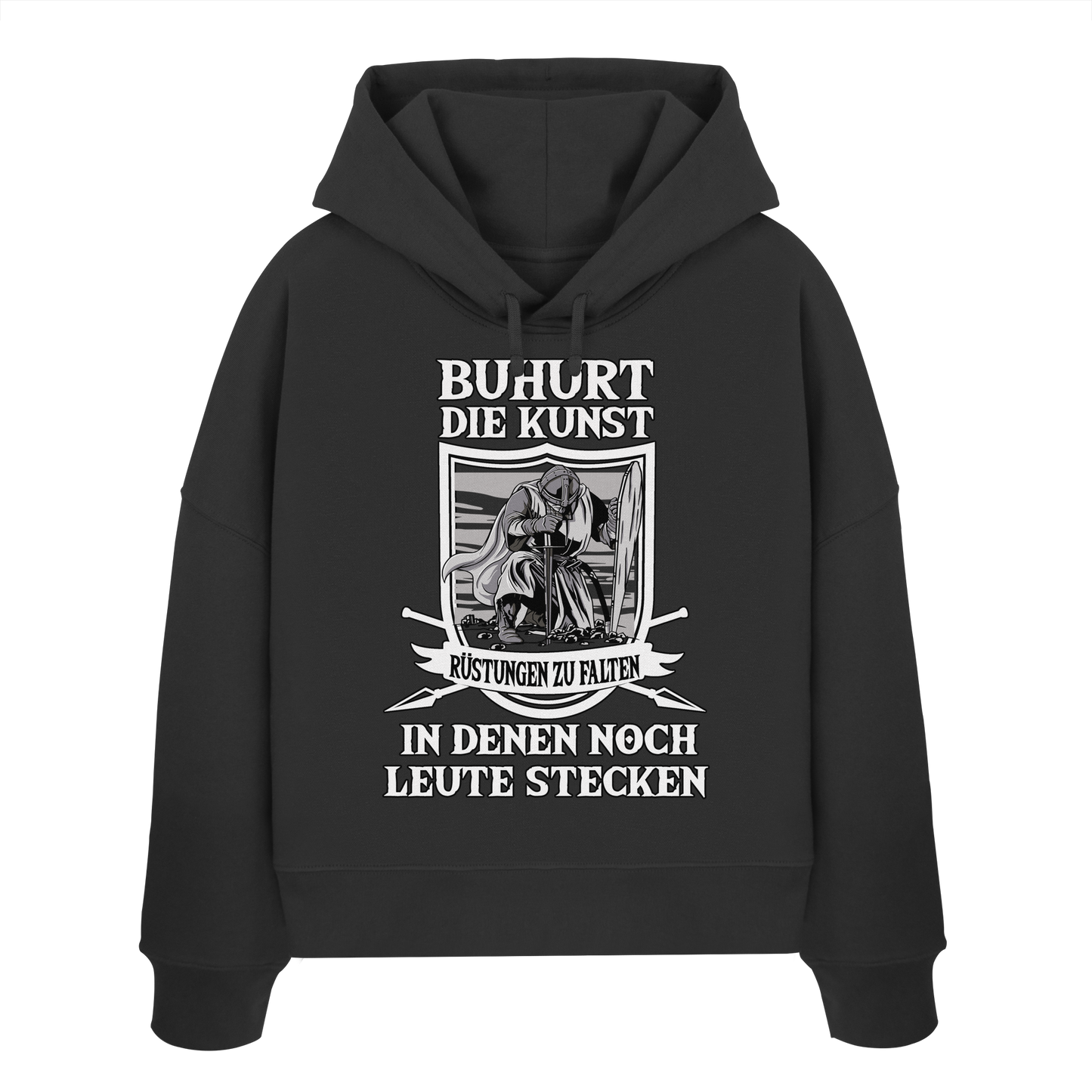 Buhurt – Die Kunst, Rüstungen zu falten |  Damen Bio Boxcut Hoodie
