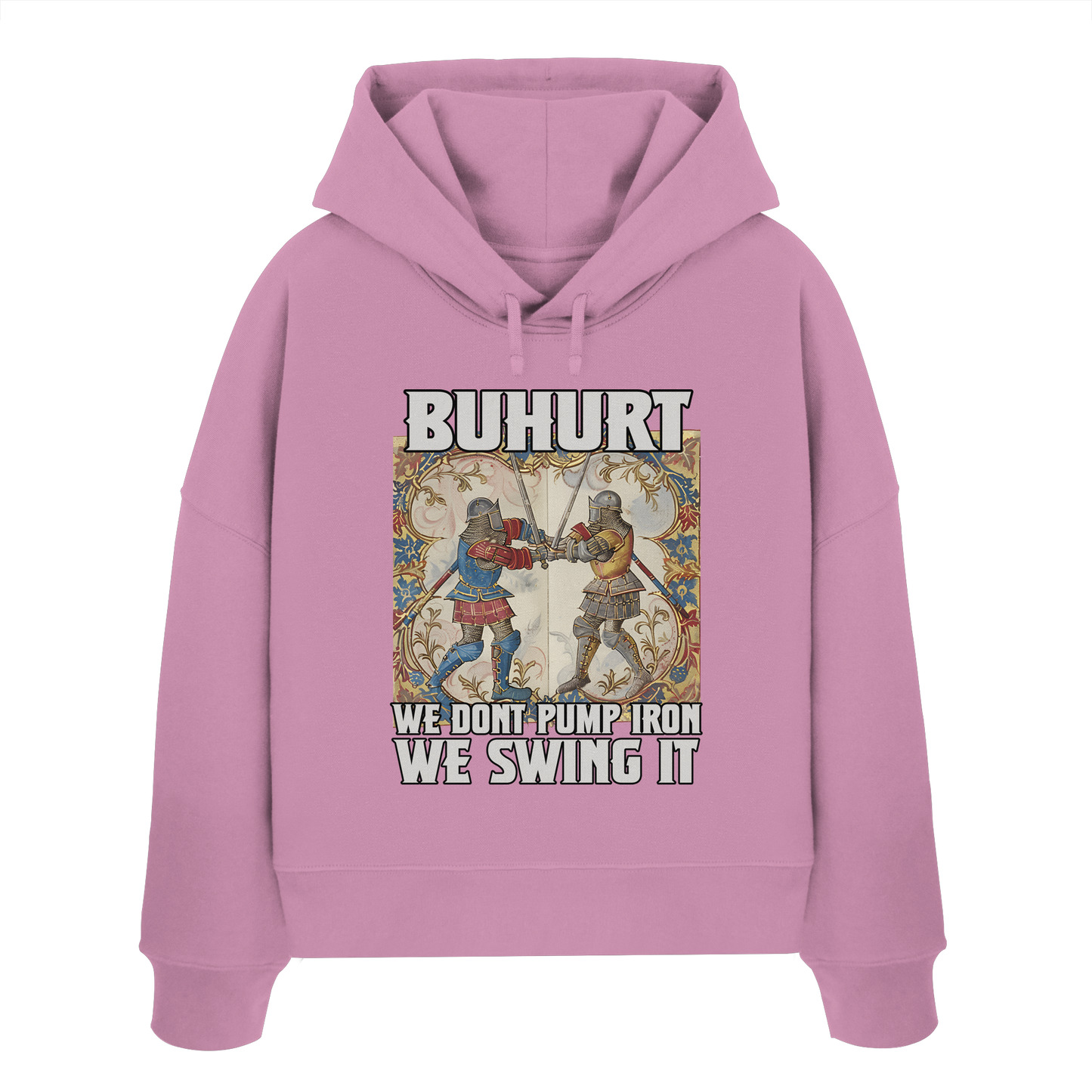 We don’t pump iron | Damen Bio Boxcut Hoodie