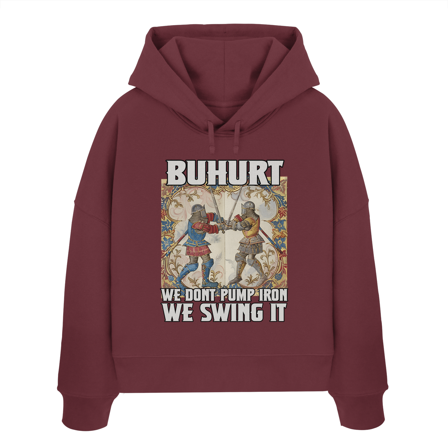 We don’t pump iron | Damen Bio Boxcut Hoodie