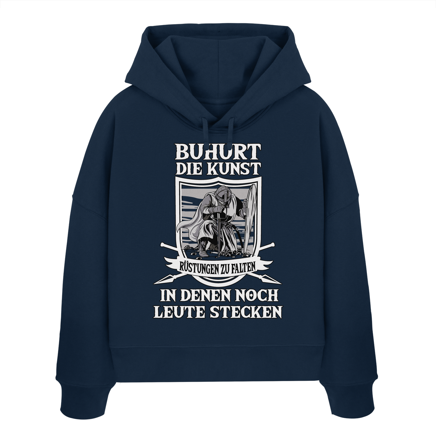 Buhurt – Die Kunst, Rüstungen zu falten |  Damen Bio Boxcut Hoodie
