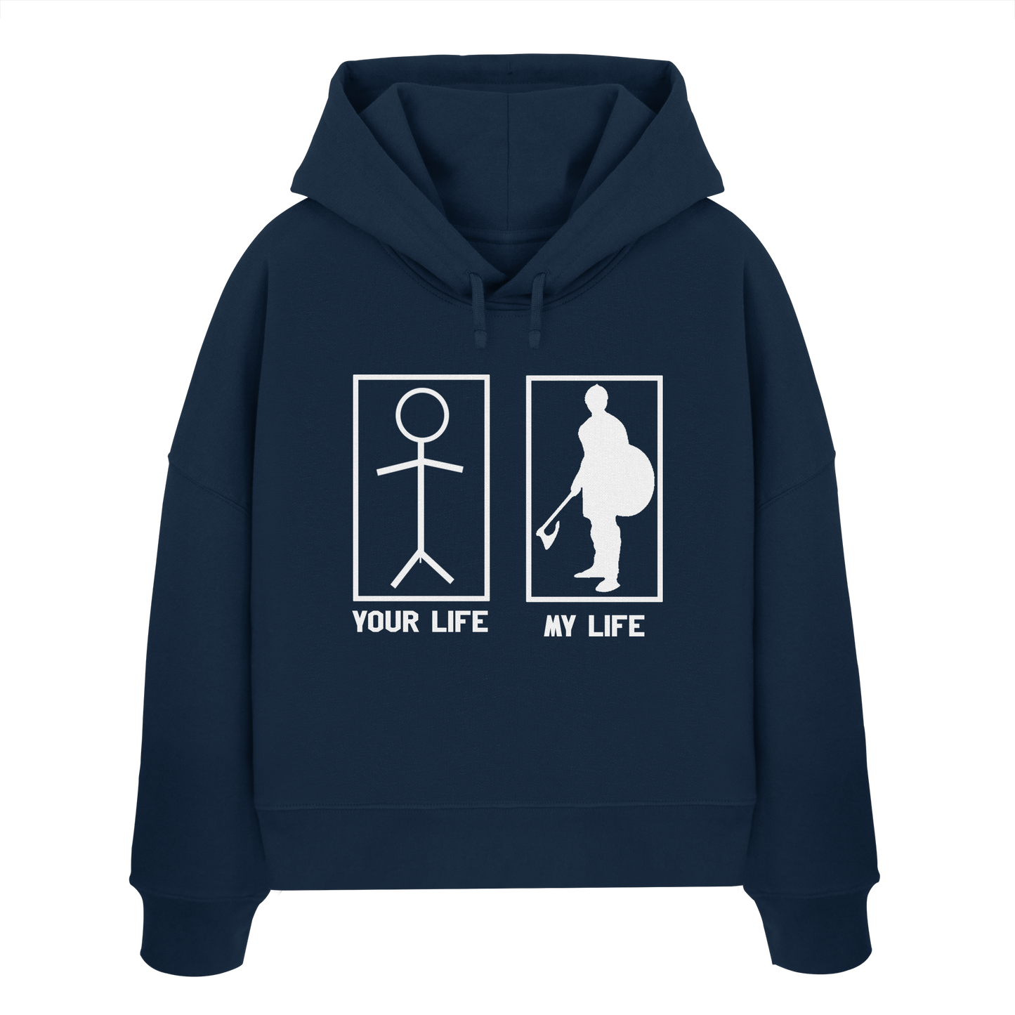 Your Life My Life Buhurt Damen Hoodie | Frauen Bio Boxcut Hoodie