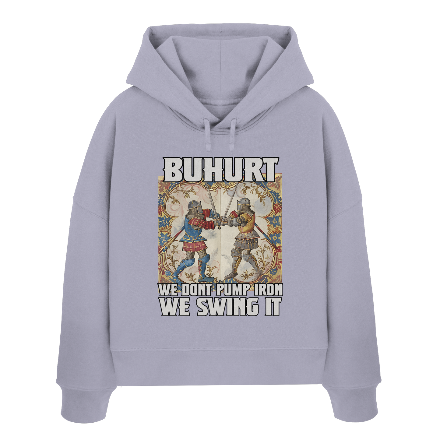 We don’t pump iron | Damen Bio Boxcut Hoodie