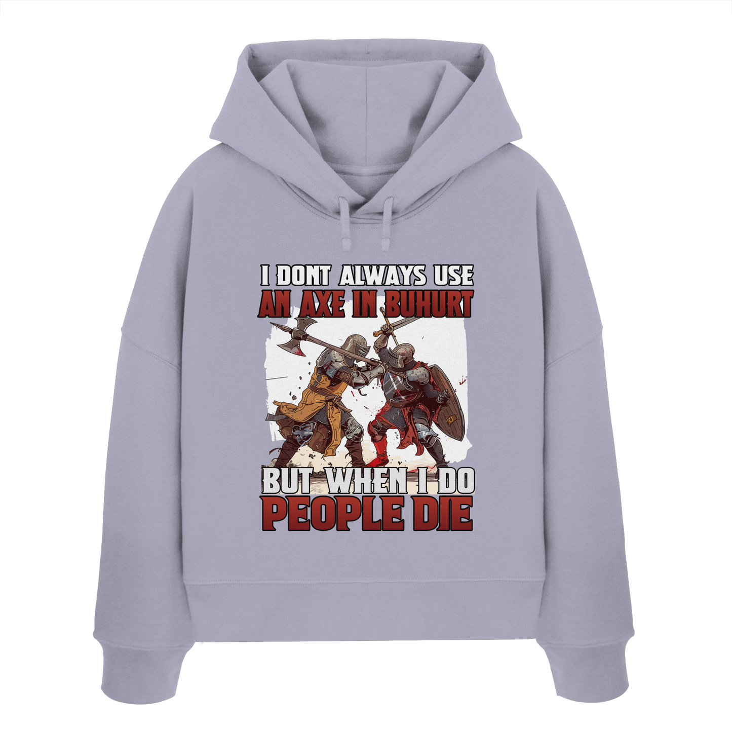 Buhurt Axt | Damen Bio Boxcut Hoodie