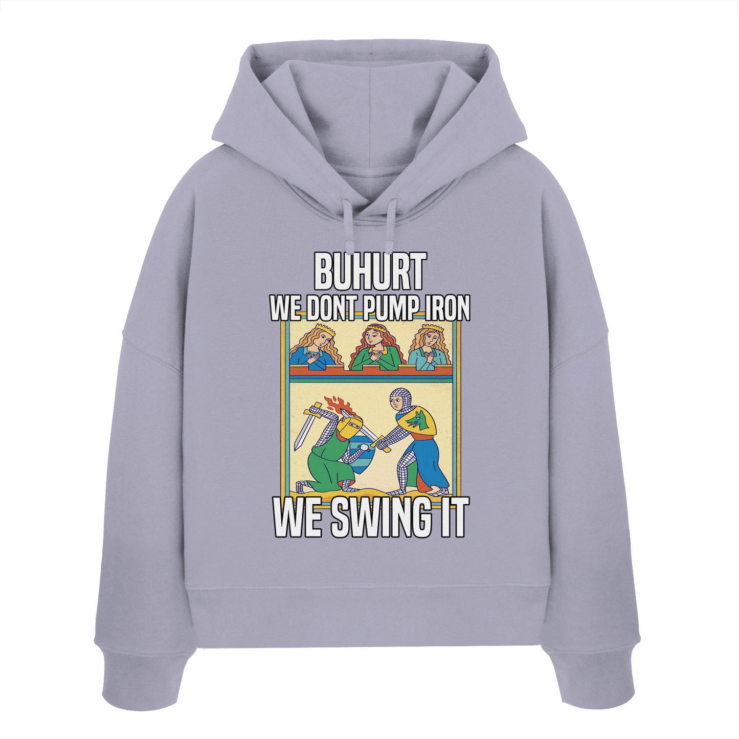 We don’t pump iron – we swing it | Damen Bio Boxcut Hoodie