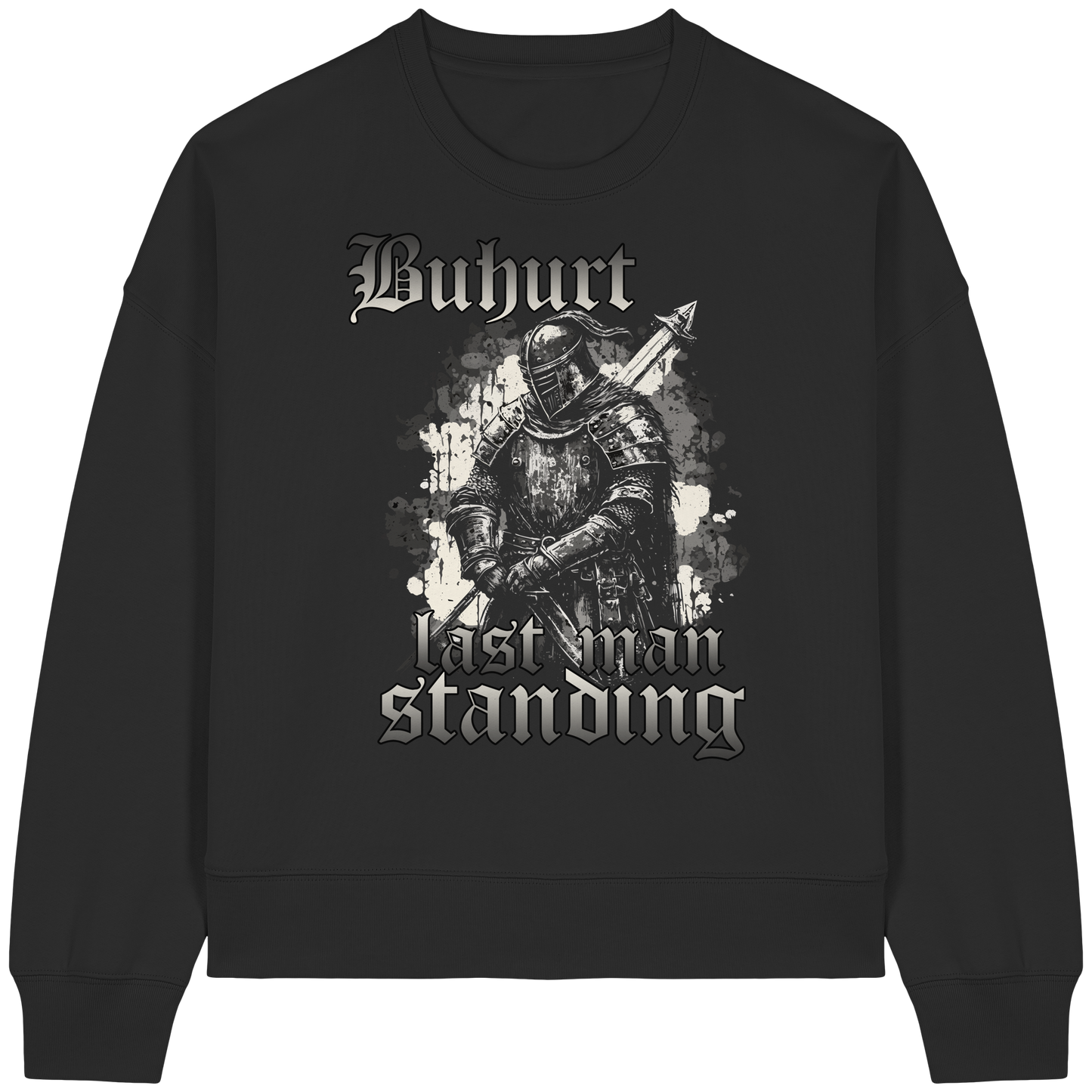 Buhurt Bio Boxcut Damen Pullover | Last Man Standing | Bouhourt Sweatshirt
