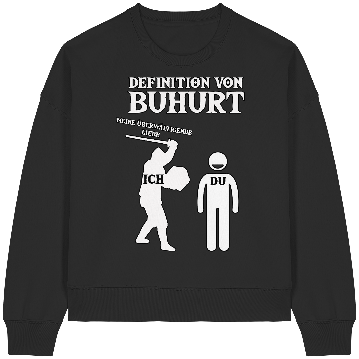 Definition von Buhurt | Damen Bio Boxcut Sweatshirt| Frauen Bouhourt Pullover
